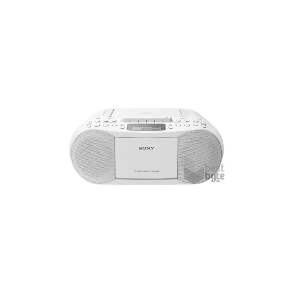 Sony CFDS70W fehér hordozható kazettás CD-s rádió