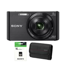 Sony DSC-W830B 16 GB kártya táska kit fekete digitális fényképezőgép