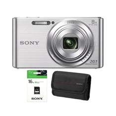 Sony DSC-W830S 16 GB kártya táska kit ezüst digitális fényképezőgép