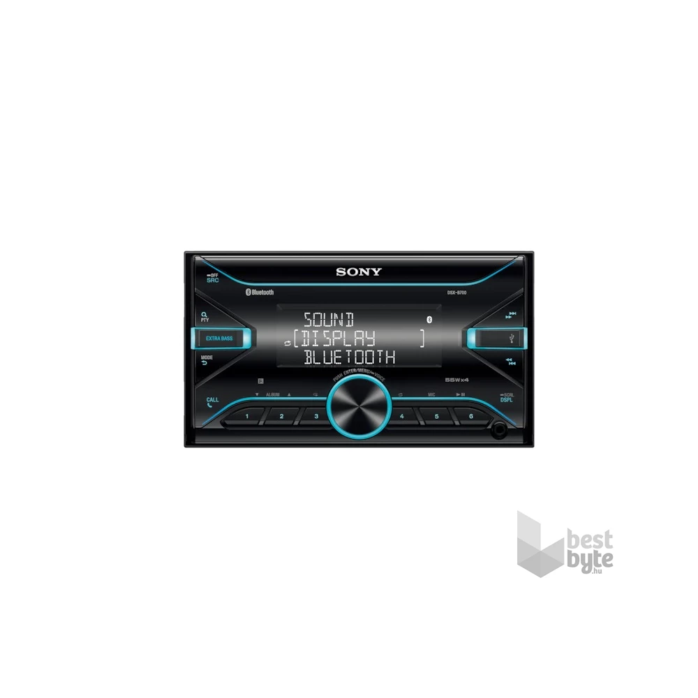 Sony DSXB700 Bluetooth/USB/MP3/FLAC 4x55W 2DIN autóhifi fejegység