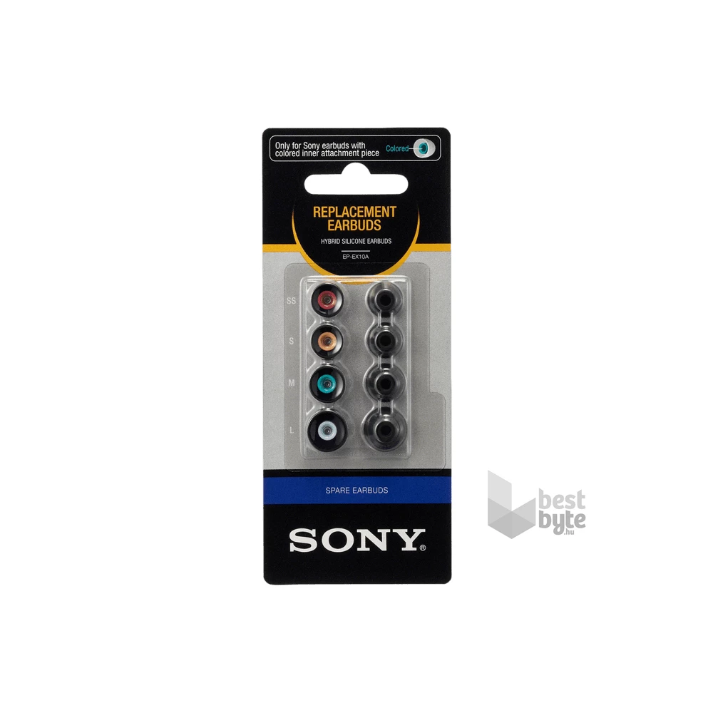 Sony EPEX10AB.AE fekete szilikon füldugó