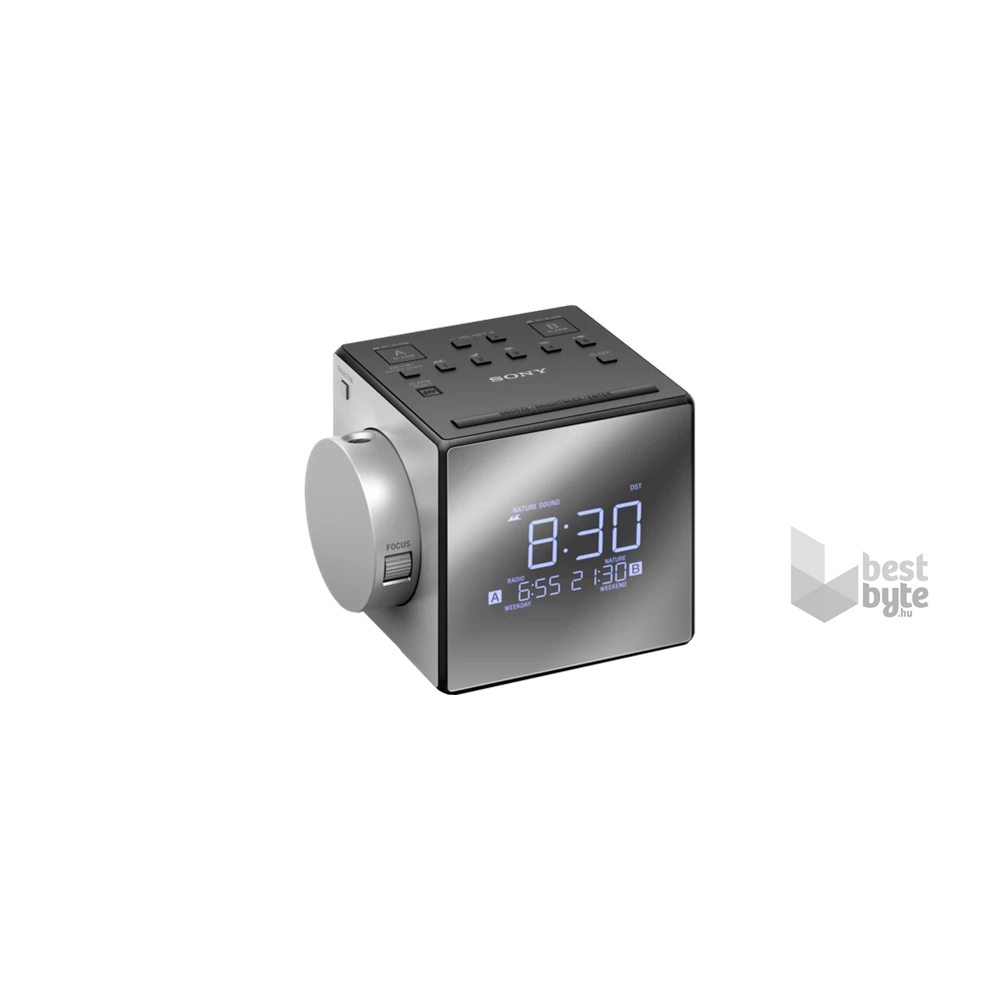 Sony ICFC1PJ.CED fekete rádiós ébresztőóra