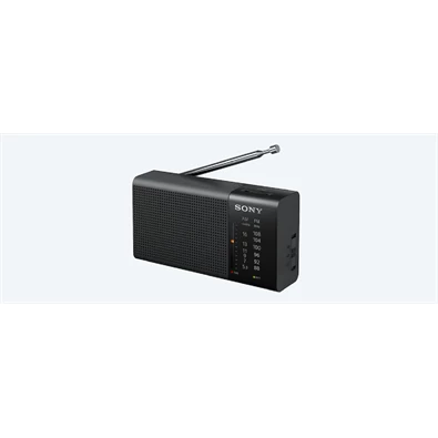 Sony ICFP37 FM/AM elemes fekete kisrádió