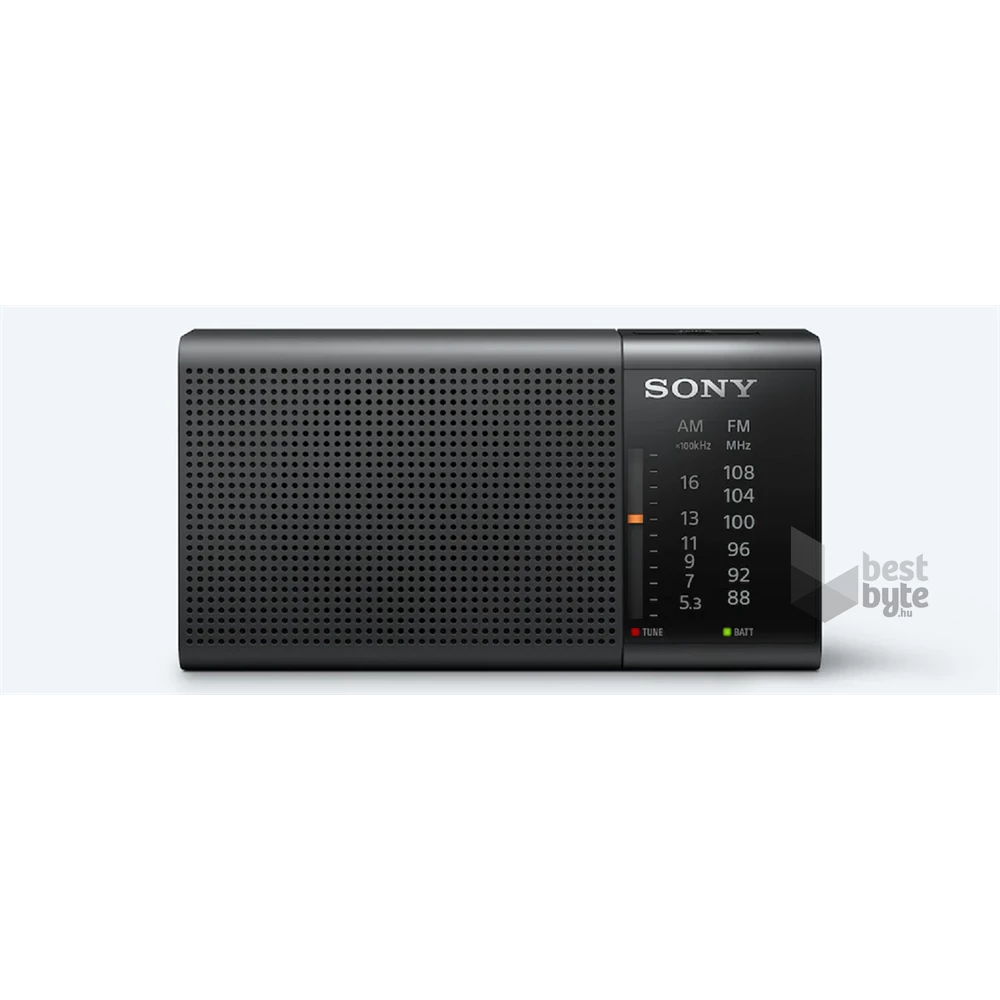 Sony ICFP37 FM/AM elemes fekete kisrádió