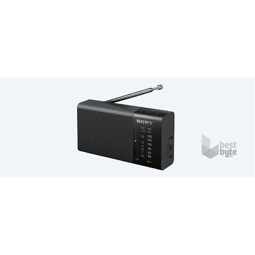 Sony ICFP37 FM/AM elemes fekete kisrádió