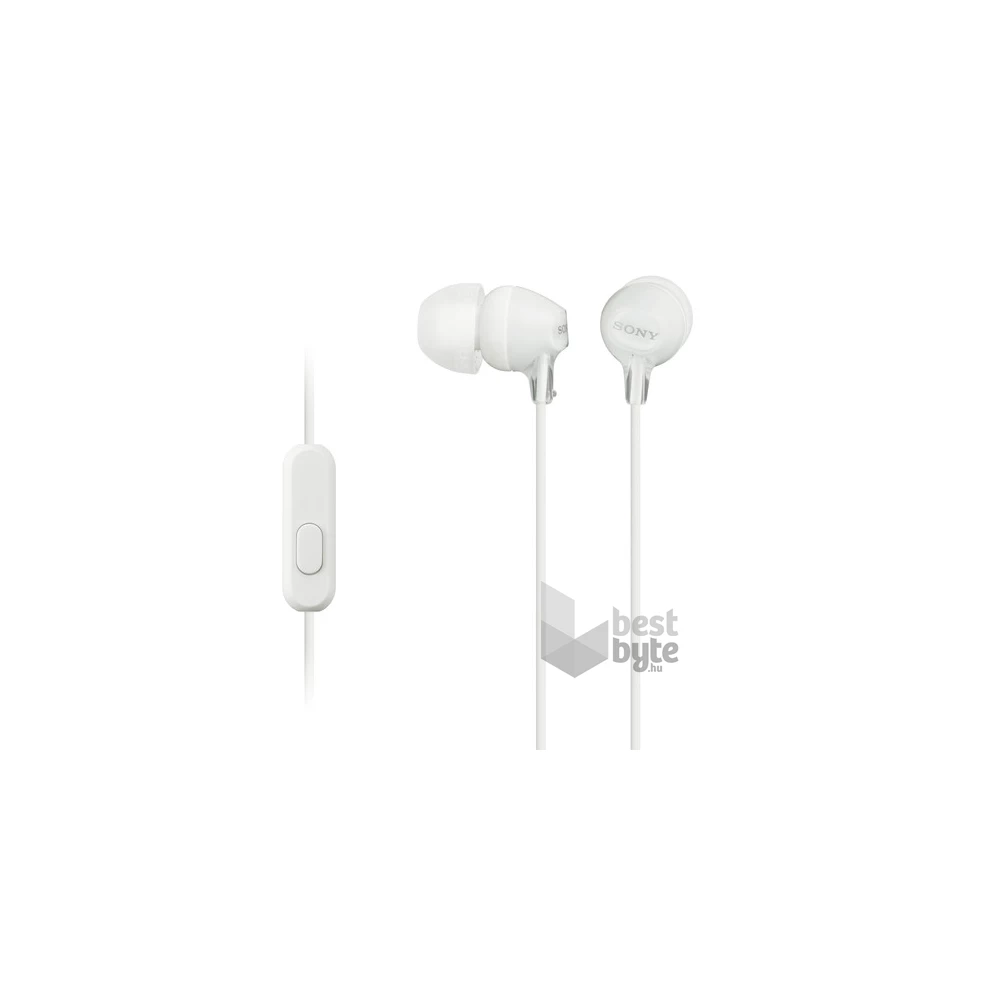 Sony MDREX15APW.CE7 mikrofonos fehér fülhallgató