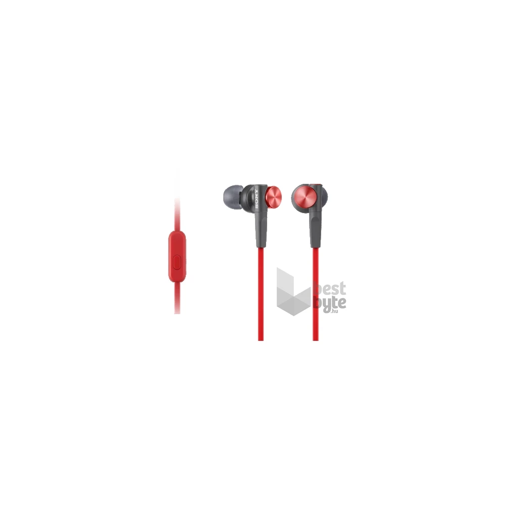 Sony MDRXB50APR.CE7 Extra Bass mikrofonos piros fülhallgató