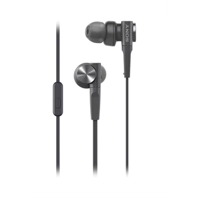 Sony MDRXB55APB Extra Bass mikrofonos fekete fülhallgató