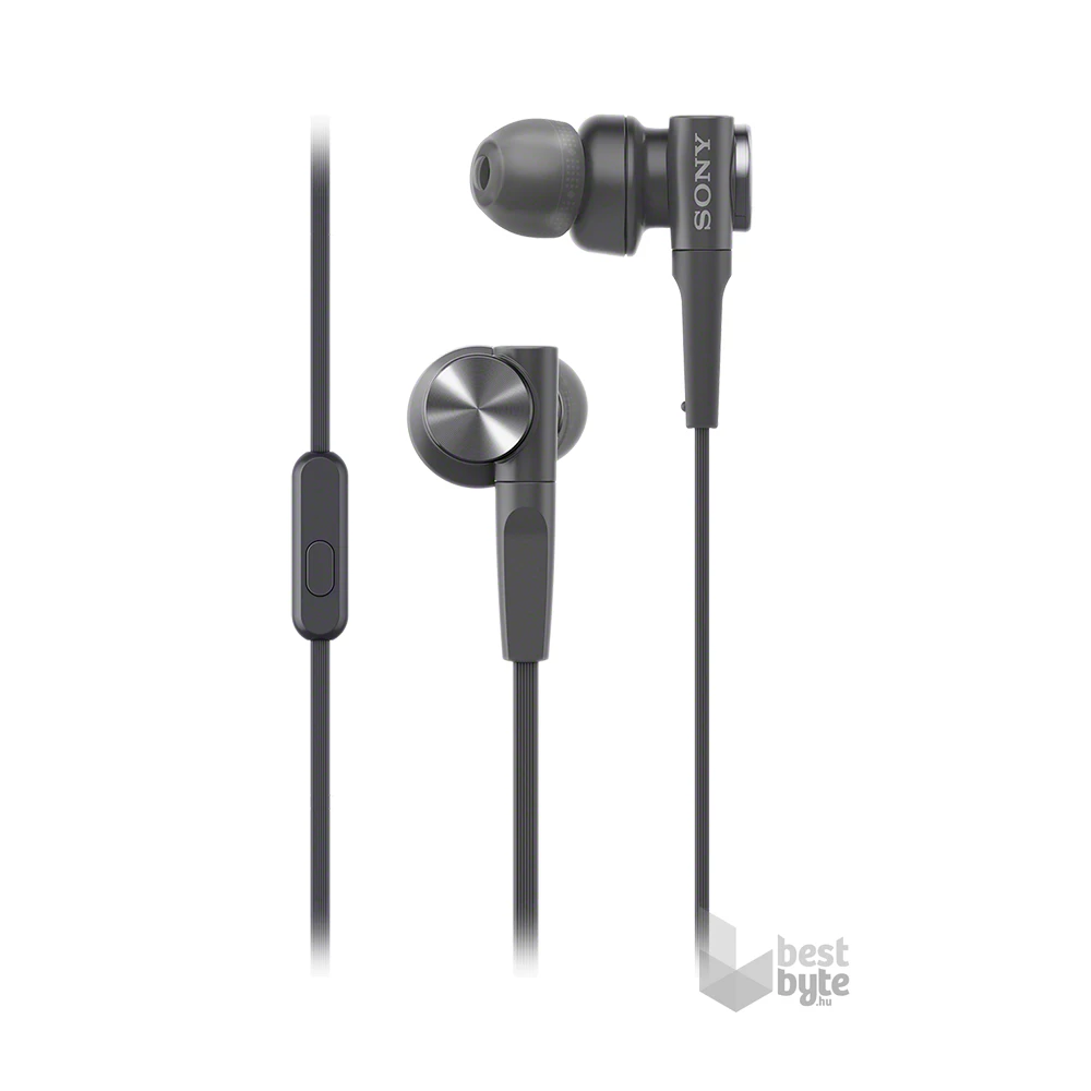 Sony MDRXB55APB Extra Bass mikrofonos fekete fülhallgató