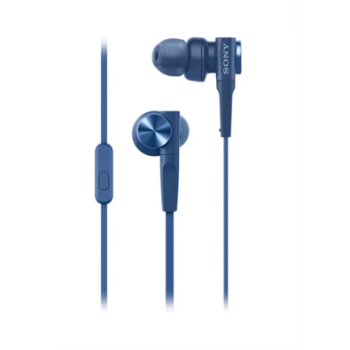 Sony MDRXB55APL Extra Bass mikrofonos kék fülhallgató