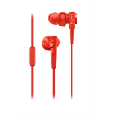 Sony MDRXB55APR Extra Bass mikrofonos piros fülhallgató