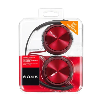 Sony MDRZX310APR.CE7 mikrofonos piros fejhallgató