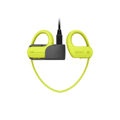 Sony NWWS623G Bluetooth lime-zöld sport fülhallgató headset és 4GB MP3 lejátszó