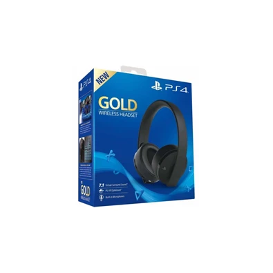 PlayStation 4 Gold vezeték nélküli fekete headset