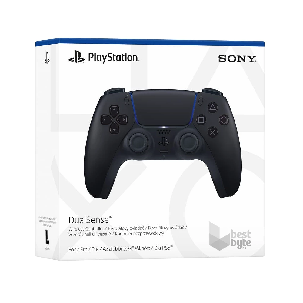 Sony 2807276 PlayStation®5 DualSense™ Midnight Black vezeték nélküli fekete kontroller