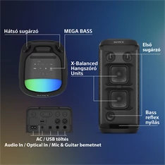 Sony SRSXV800B.CEL hordozható vezeték nélküli hangszóró