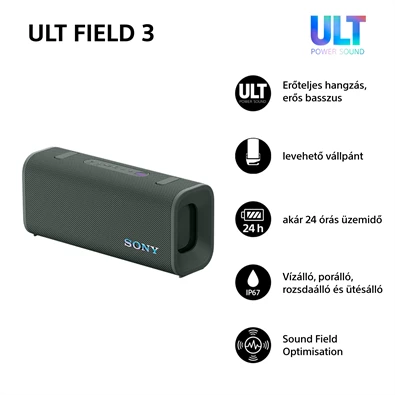 Sony ULT Field 3 szürke Bluetooth hangszoró