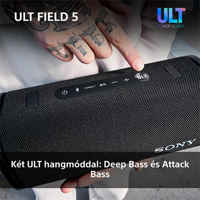 Sony ULT Field 5 fekete Bluetooth hagnszoró