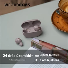 Sony WF1000XM5P.CE7 True Wireless Bluetooth zajszűrős rózsaszín fülhallgató