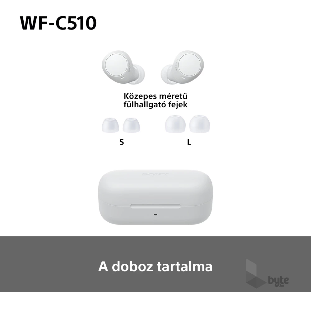 Sony WFC510W.CE7 True Wireless Bluetooth fehér fülhallgató