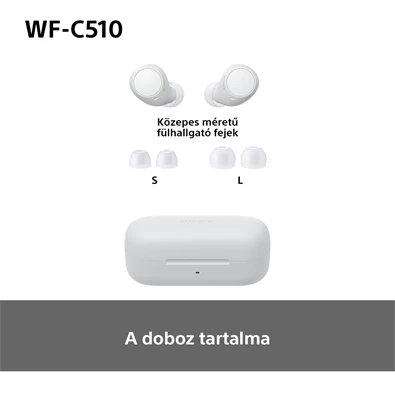 Sony WFC510W.CE7 True Wireless Bluetooth fehér fülhallgató