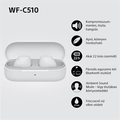 Sony WFC510W.CE7 True Wireless Bluetooth fehér fülhallgató