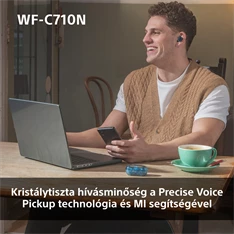 Sony WFC710 True Wireless Bluetooth zajszűrős rózsaszín fülhallgató