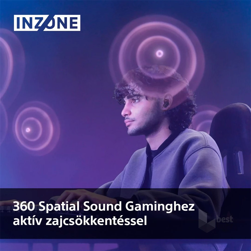 Sony WFG700NB.CE7 INZONE Buds Bluetooth fekete zajszűrős gamer fülhallgató