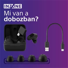 Sony WFG700NB.CE7 INZONE Buds Bluetooth fekete zajszűrős gamer fülhallgató