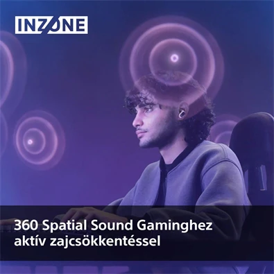Sony WFG700NW.CE7 INZONE Buds Bluetooth fehér zajszűrős gamer fülhallgató
