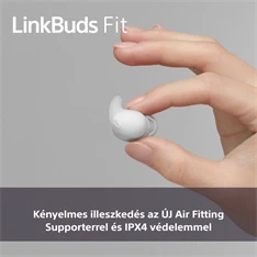Sony WF-LS910N Linkbuds Fit zajszürős True Wireless Bluetooth fehér fülhallgató