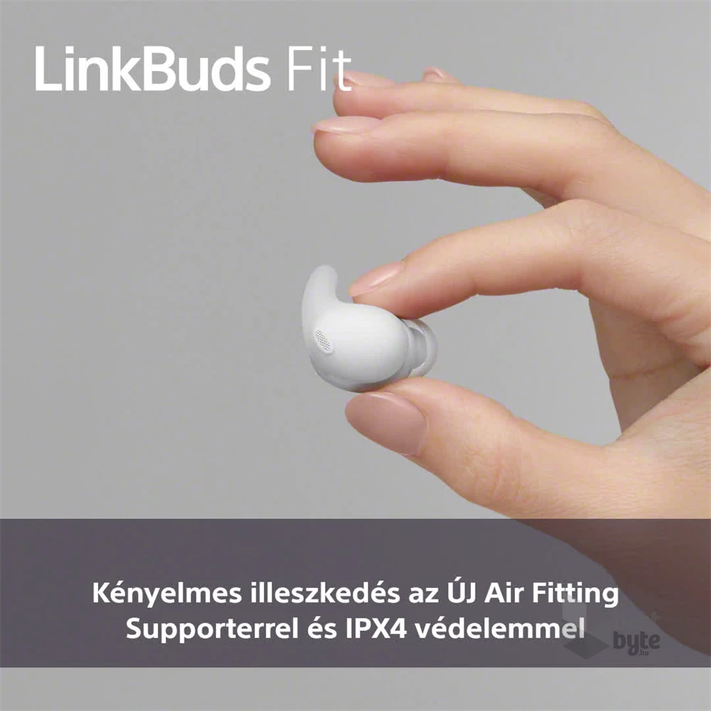 Sony WF-LS910N Linkbuds Fit zajszürős True Wireless Bluetooth fehér fülhallgató