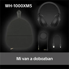 Sony WH-1000XM5 Bluetooth fekete fejhallgató
