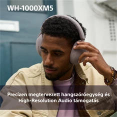 Sony WH-1000XM5 Bluetooth rózsaszín fejhallgató