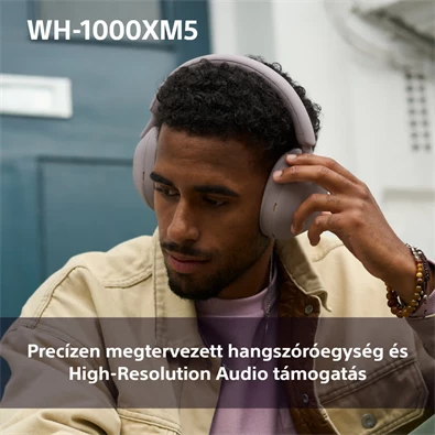 Sony WH-1000XM5 Bluetooth rózsaszín fejhallgató
