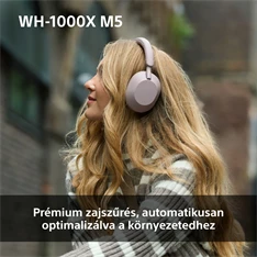 Sony WH-1000XM5 Prémium Bluetooth platina ezüst zajszűrős fejhallgató