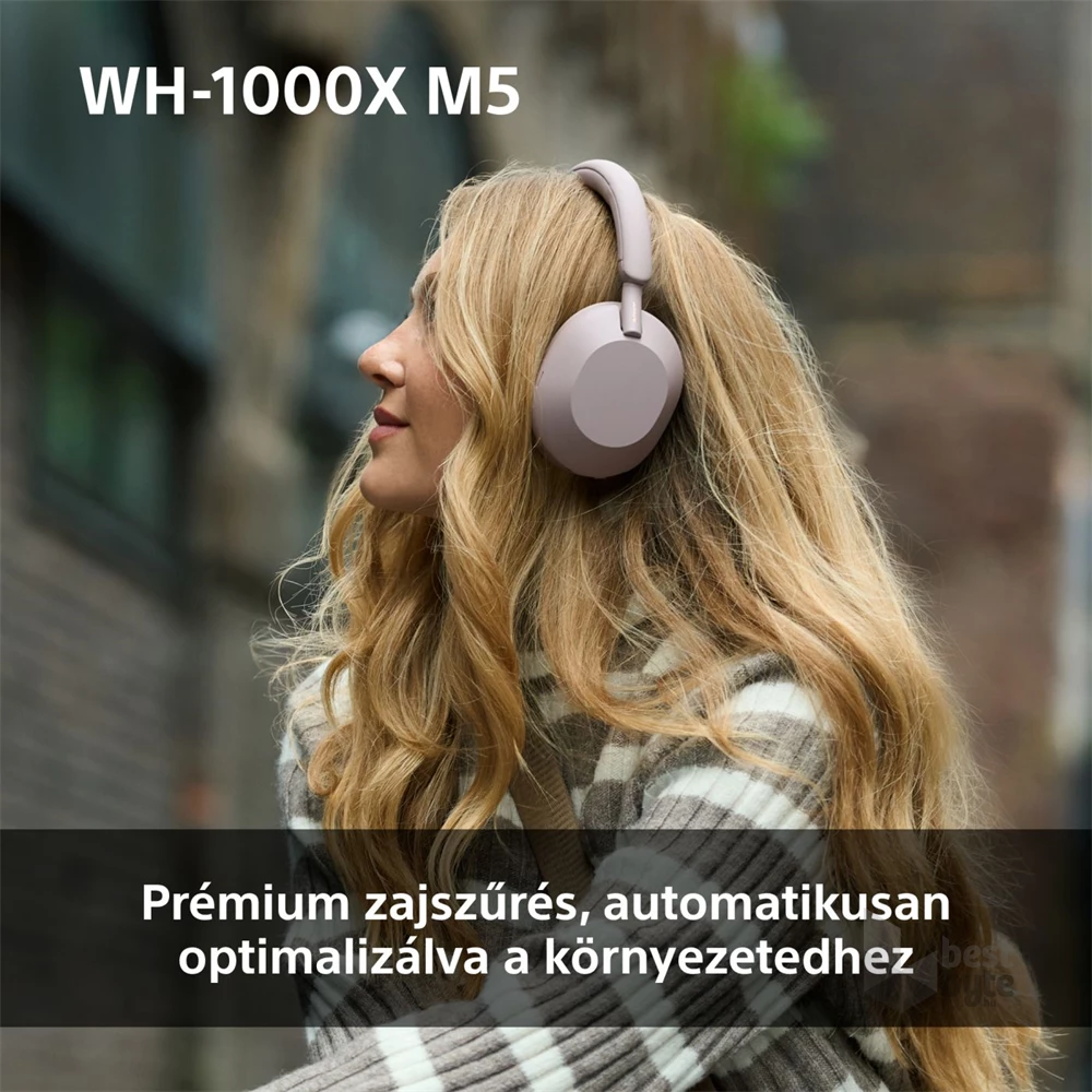 Sony WH-1000XM5 Prémium Bluetooth platina ezüst zajszűrős fejhallgató