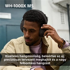 Sony WH-1000XM5 Prémium Bluetooth platina ezüst zajszűrős fejhallgató