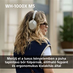 Sony WH-1000XM5 Prémium Bluetooth platina ezüst zajszűrős fejhallgató
