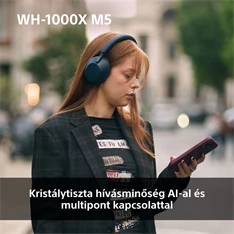 Sony WH-1000XM5 Prémium Bluetooth platina ezüst zajszűrős fejhallgató