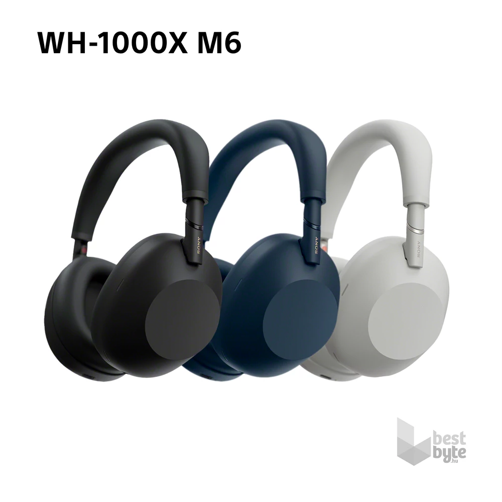 Sony WH1000XM6B.CE7 vezeték nélküli fekete fejhallgató