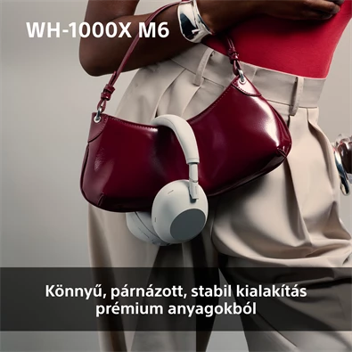 Sony WH1000XM6L.CE7 vezeték nélküli éjkék fejhallgató