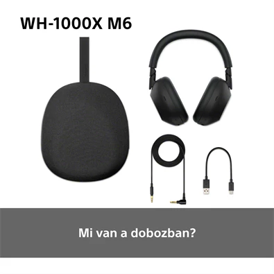 Sony WH1000XM6L.CE7 vezeték nélküli éjkék fejhallgató