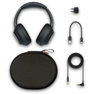 Sony WH1000X M3 Hi-Res Bluetooth/aptX mikrofonos fekete fejhallgató