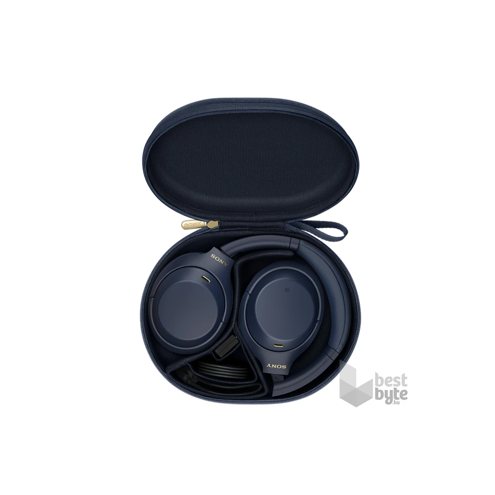 Sony WH1000XM4 Hi-Res Bluetooth/aptX éjkék mikrofonos fejhallgató