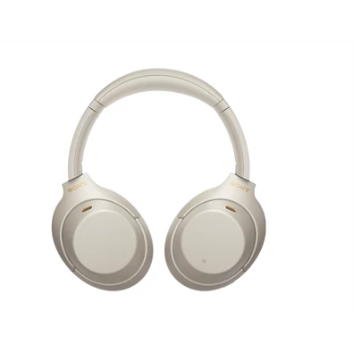 Sony WH1000XM4 Hi-Res Bluetooth/aptX ezüst mikrofonos fejhallgató