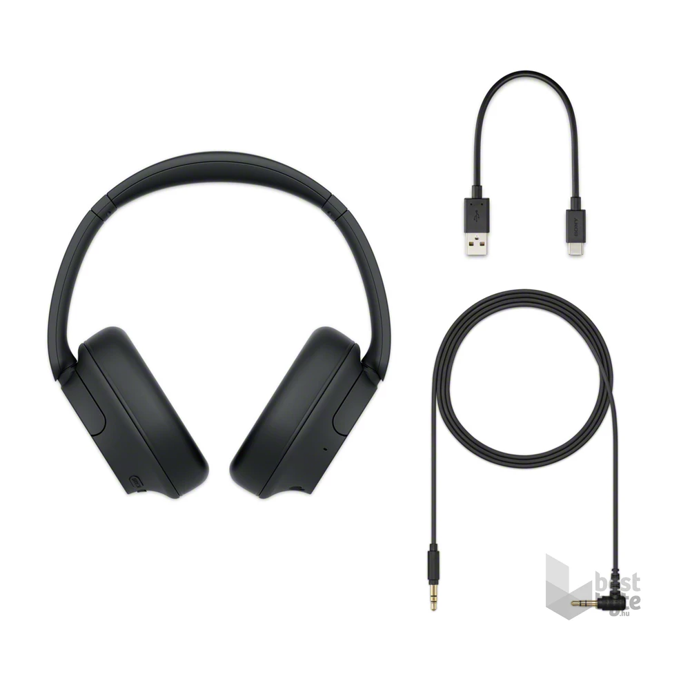Sony WHCH720NB.CE7 Bluetooth zajszűrős fekete fejhallgató