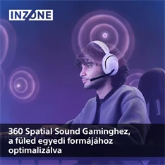 Sony WHG500W.CE7 INZONE H5 vezeték nélküli fehér headset