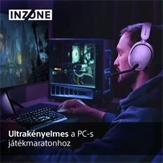 Sony WHG500W.CE7 INZONE H5 vezeték nélküli fehér headset