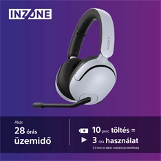 Sony WHG500W.CE7 INZONE H5 vezeték nélküli fehér headset